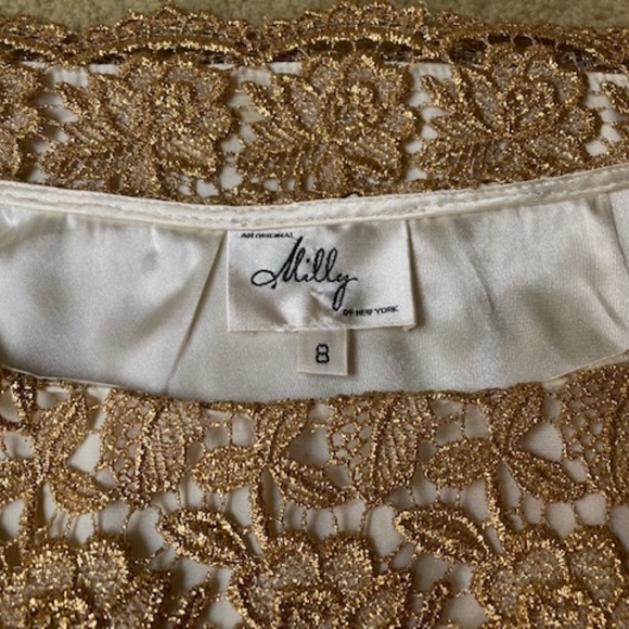 Milly Metallic Gold Lace Dress✨ - Picture 7 of 13